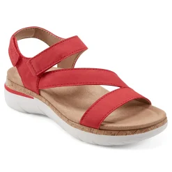 Online Earth Shoes Roni Casual Strappy Flat Sandals Medium Red
