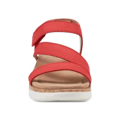 Online Earth Shoes Roni Casual Strappy Flat Sandals Medium Red