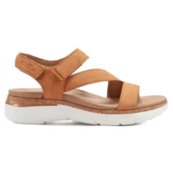 New Earth Shoes Roni Casual Strappy Flat Sandals Medium Natural