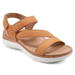 New Earth Shoes Roni Casual Strappy Flat Sandals Medium Natural