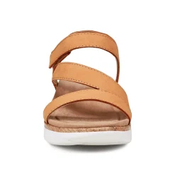 New Earth Shoes Roni Casual Strappy Flat Sandals Medium Natural