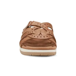 Hot Earth Shoes Sassoni Strappy Casual Slip-On Flat Sandals Medium Natural
