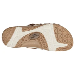 Hot Earth Shoes Sassoni Strappy Casual Slip-On Flat Sandals Medium Natural