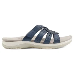 Online Earth Shoes Sassoni Strappy Casual Slip-On Flat Sandals Dark Blue