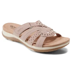Online Earth Shoes Sassoni Strappy Casual Slip-On Flat Sandals Light Pink
