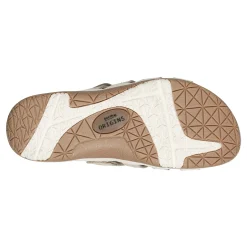 New Earth Shoes Sassoni Strappy Casual Slip-On Flat Sandals Ivory