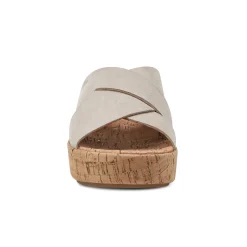 Best Earth Shoes Scout Casual Slip-on Wedge Platform Sandals Light Natural