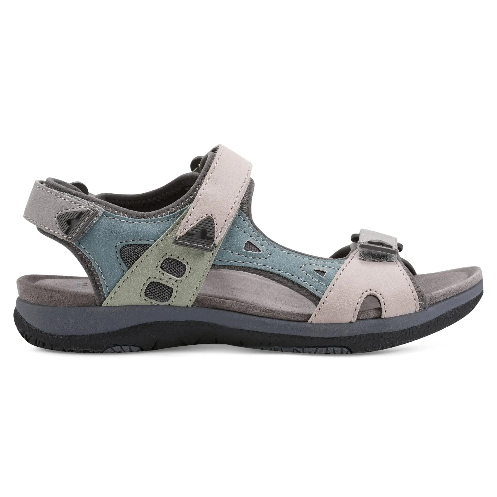 Discount Earth Shoes Skylar Round Toe Lightweight Casual Flat Sandals Light Purple