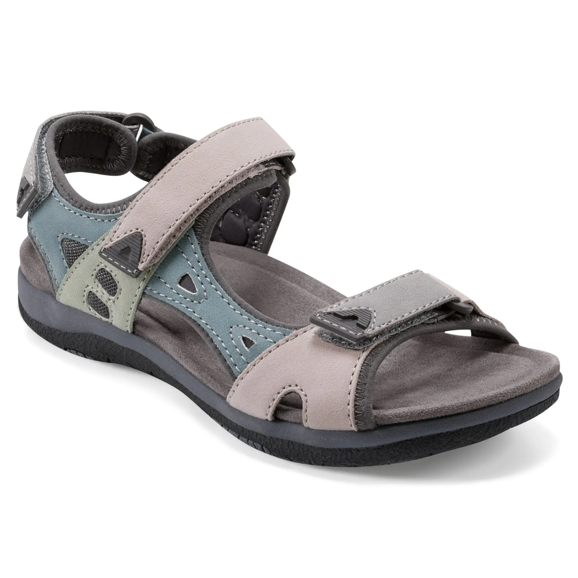 Discount Earth Shoes Skylar Round Toe Lightweight Casual Flat Sandals Light Purple