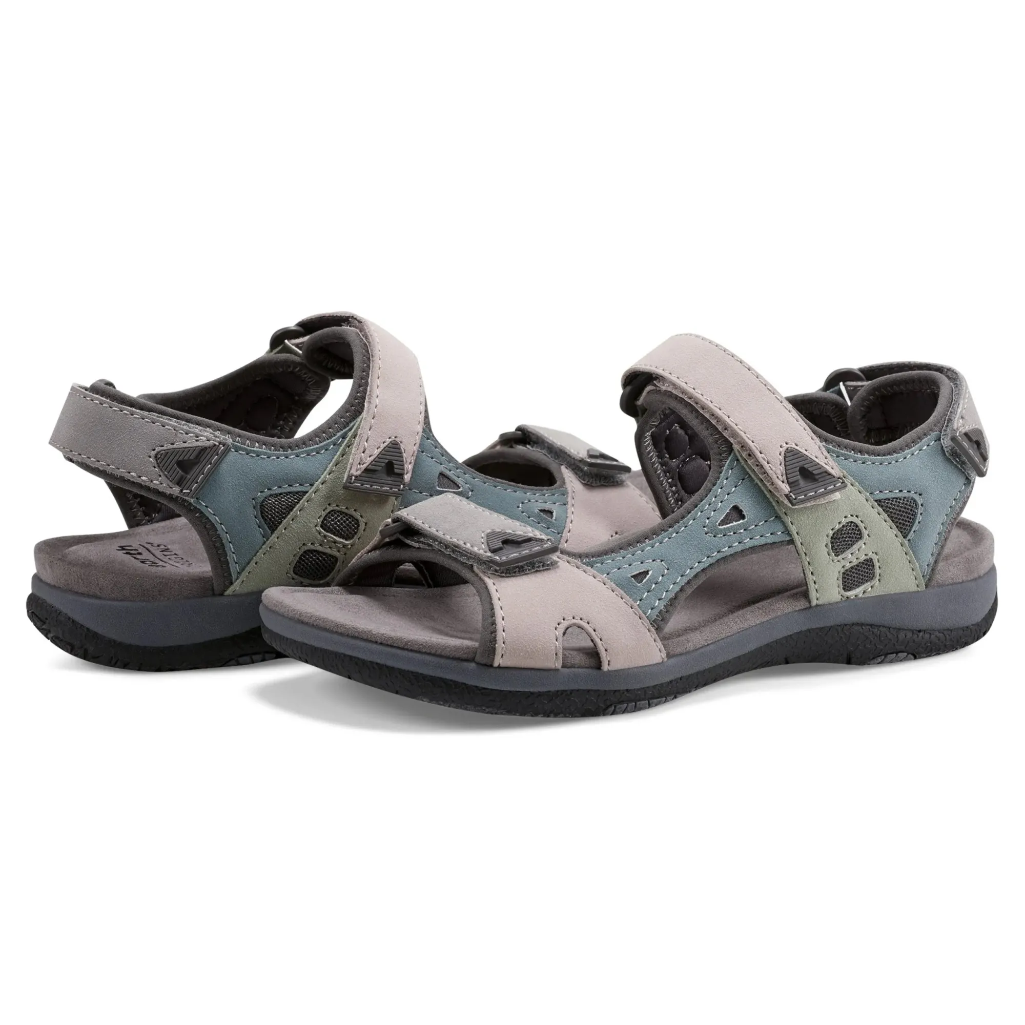 Discount Earth Shoes Skylar Round Toe Lightweight Casual Flat Sandals Light Purple