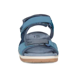 Sale Earth Shoes Skylar Round Toe Lightweight Casual Flat Sandals Blue Multi
