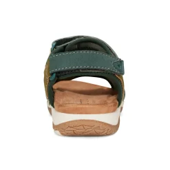 Hot Earth Shoes Skylar Round Toe Lightweight Casual Flat Sandals Dark Green