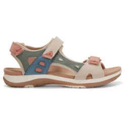 Hot Earth Shoes Skylar Round Toe Lightweight Casual Flat Sandals Light Natural