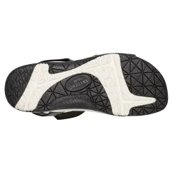 Sale Earth Shoes Sterling Casual Strappy Round Toe Flat Sandals Black