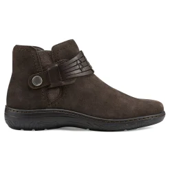 Online Earth Shoes Synal Flat Casual Booties Dark Brown
