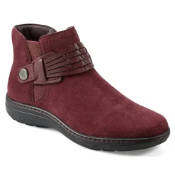 New Earth Shoes Synal Flat Casual Booties Dark Red