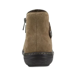 Hot Earth Shoes Synal Flat Casual Booties Dark Green