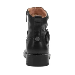 Online Earth Shoes Thrill Ruched Booties Black Leather