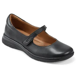 Sale Earth Shoes Tose Lug Sole Square Toe Casual Ballet Flats Black