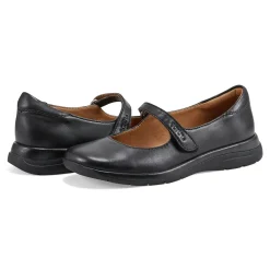 Sale Earth Shoes Tose Lug Sole Square Toe Casual Ballet Flats Black