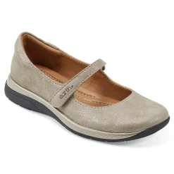 Sale Earth Shoes Tose Lug Sole Square Toe Casual Ballet Flats Gold