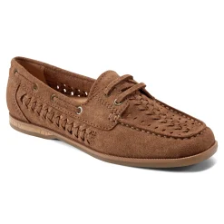 Hot Earth Shoes Wishing Almond Toe Slip-on Flat Casual Loafers Brown