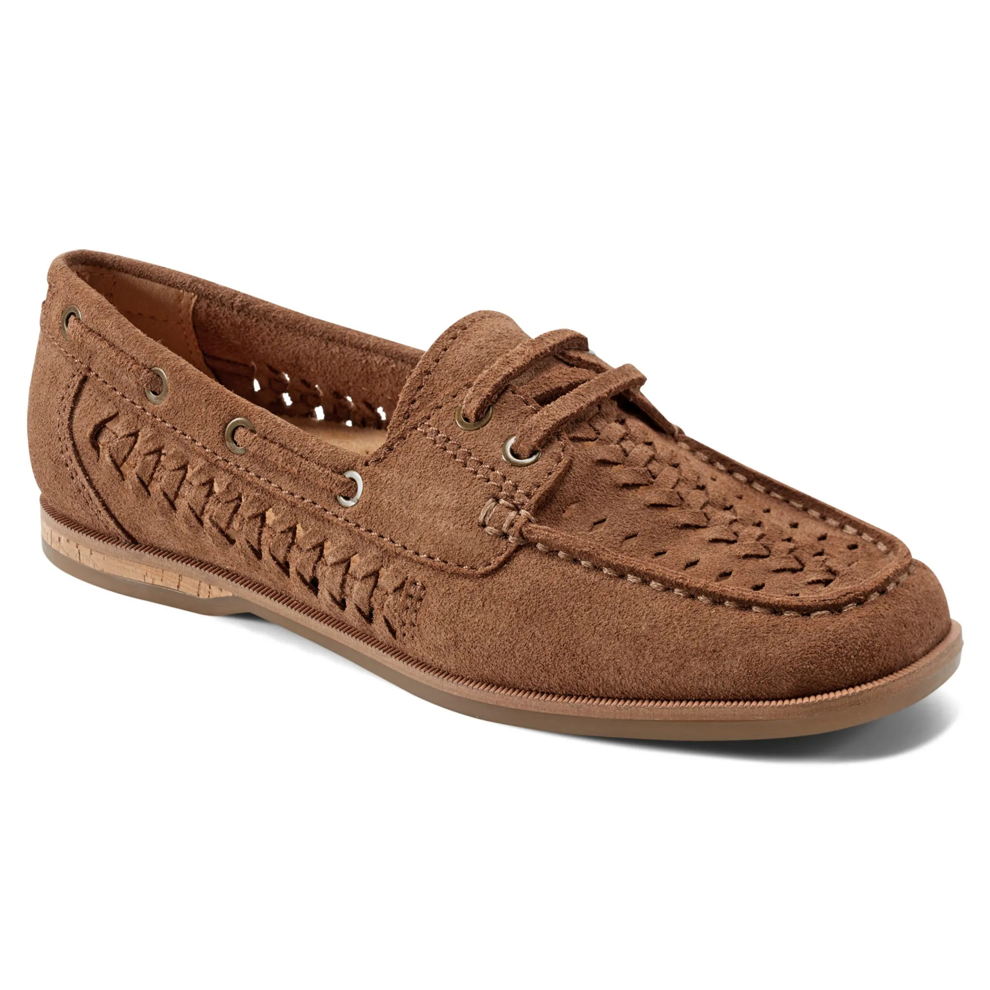 Hot Earth Shoes Wishing Almond Toe Slip-on Flat Casual Loafers Brown