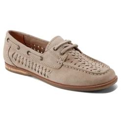 Sale Earth Shoes Wishing Almond Toe Slip-on Flat Casual Loafers Taupe