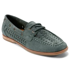 Clearance Earth Shoes Wishing Almond Toe Slip-on Flat Casual Loafers Medium Green
