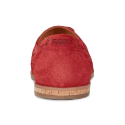 Sale Earth Shoes Wishing Almond Toe Slip-on Flat Casual Loafers Light Red