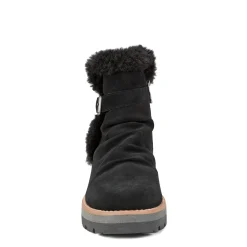 Clearance Earth Shoes Yara Waterproof Lug Sole Casual Ankle Booties Black