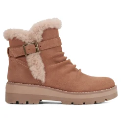 Earth Shoes Yara Waterproof Lug Sole Casual Ankle Booties Medium Natural