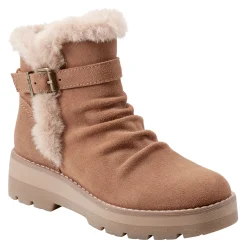 Earth Shoes Yara Waterproof Lug Sole Casual Ankle Booties Medium Natural