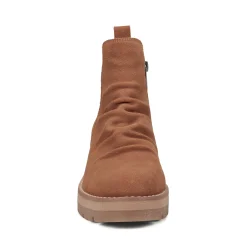 Outlet Earth Shoes Yonder Waterproof Ruched Lug Sole Casual Booties Medium Natural