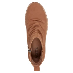 Outlet Earth Shoes Yonder Waterproof Ruched Lug Sole Casual Booties Medium Natural