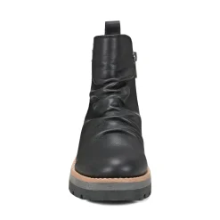 Discount Earth Shoes Yonder Waterproof Ruched Lug Sole Casual Booties Black