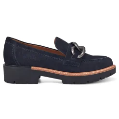 Online Earth Shoes Zalor Round Toe Lug Sole Casual Slip-on Loafers Dark Blue