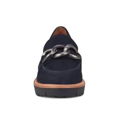 Online Earth Shoes Zalor Round Toe Lug Sole Casual Slip-on Loafers Dark Blue