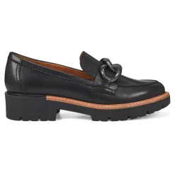 Clearance Earth Shoes Zalor Round Toe Lug Sole Casual Slip-on Loafers Black
