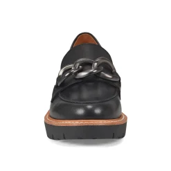 Clearance Earth Shoes Zalor Round Toe Lug Sole Casual Slip-on Loafers Black
