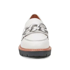 New Earth Shoes Zalor Round Toe Lug Sole Casual Slip-on Loafers Ivory