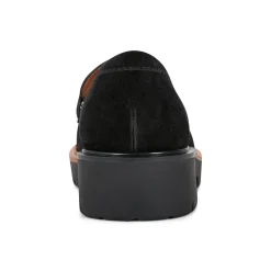 Clearance Earth Shoes Zimm Round Toe Lug Sole Casual Slip-on Loafers Black