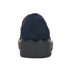 Clearance Earth Shoes Zimm Round Toe Lug Sole Casual Slip-on Loafers Dark Blue